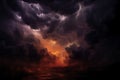 Atmospheric Turmoil The sky in turmoil, displaying a dramatic storm scene