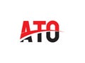 ATO Letter Initial Logo Design Vector Illustration Royalty Free Stock Photo