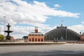 EstaciÃÂ³n del Arte and Fuente de la Alcachofa, Madrid, Spain Royalty Free Stock Photo