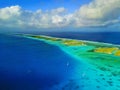 Atoll in Marshall Islands Royalty Free Stock Photo