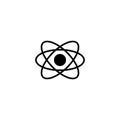 Atom vector icon Royalty Free Stock Photo