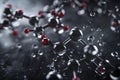 Atom abstrac background, Molecular science background image and atomic model Royalty Free Stock Photo