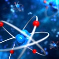 Atom abstract background