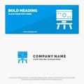 Atom, Board, Science, Space SOlid Icon Website Banner and Business Logo Template Royalty Free Stock Photo