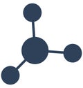 Atom circles Isolated Vector icon that can easily modify or edit
