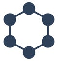 Atom circles Isolated Vector icon that can easily modify or edit