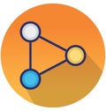 Atom circles Isolated Vector icon that can easily modify or edit