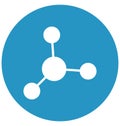 Atom circles Isolated Vector icon that can easily modify or edit
