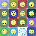 Atom emoticons icons set.