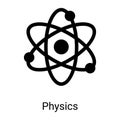 atom glyph icon isolated