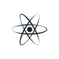 Atom icon nuclear power symbol Royalty Free Stock Photo