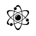 Atom icon isolated on white background from science collection. Royalty Free Stock Photo