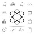 atom icon. school icons universal set for web and mobile Royalty Free Stock Photo