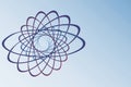 Atom Icon. Science sign.Atomic symbol. Electrons and protons