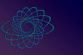 Atom Icon. Science sign.Atomic symbol. Electrons and protons