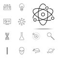 atom icon. Scientifics study icons universal set for web and mobile Royalty Free Stock Photo
