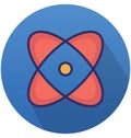 Atom Isolated Vector icon that can easily modify or edit Royalty Free Stock Photo