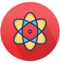Atom Isolated Vector icon that can easily modify or edit Royalty Free Stock Photo