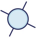 Atom Isolated Vector icon that can easily modify or editAtom Isolated Vector icon that can easily modify or edit Royalty Free Stock Photo