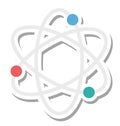 Atom Isolated Vector Icon Editable Royalty Free Stock Photo