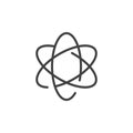 Atom line icon