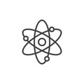 Atom line icon