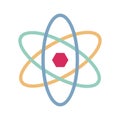 Atom Line vector icon which can easily modify or edit Royalty Free Stock Photo