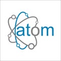 Atom logo Royalty Free Stock Photo