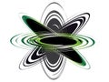Atom logo symbol vector