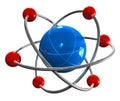 Atom model Royalty Free Stock Photo