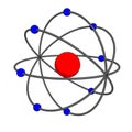 Atom model Royalty Free Stock Photo