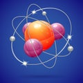 Atom Model Royalty Free Stock Photo