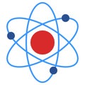 Atom molecule biology science structure icon