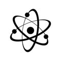 Atom Molecule logo vector flat style isolated on white background Royalty Free Stock Photo