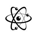 Atom Molecule logo vector flat style isolated on white background Royalty Free Stock Photo