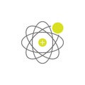 Atom, orbit icon. Element of Science experiment icon for mobile concept and web apps. Detailed Atom, orbit can be used for web and