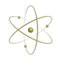 Atom orbit symbol icon