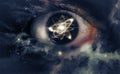 Atom Particle Eyes Royalty Free Stock Photo