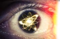 Atom Particle Eyes Royalty Free Stock Photo