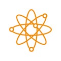 Atom Science Orbit Outline Symbol Design Graphic