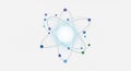 Atom structure graphic design vector illustration for science and technology projects use 100 Royalty Free Stock Photo