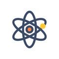 Atom Symbol Icon for Science and Education Royalty Free Stock Photo