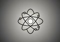 Simple Atomic Structure Illustration Royalty Free Stock Photo