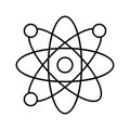 Atom Vector icon which can easily modify or edit Royalty Free Stock Photo