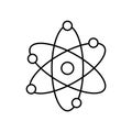 Atom vector icon which can easily modify or edit. Royalty Free Stock Photo