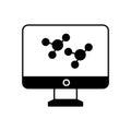 Atom vector icon which can easily modify or edit. Royalty Free Stock Photo