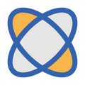 Atom Vector icon which is suitable for commercial work and easily modify or edit it Royalty Free Stock Photo