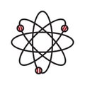 Atom. Vector illustration decorative design Royalty Free Stock Photo