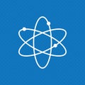 Atom. Vector illustration decorative design Royalty Free Stock Photo