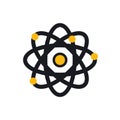 Atom. Vector illustration decorative design Royalty Free Stock Photo